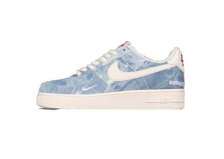 Nike Air Force 1 Low Denim Spilled Cowhide Blue Mi tienda