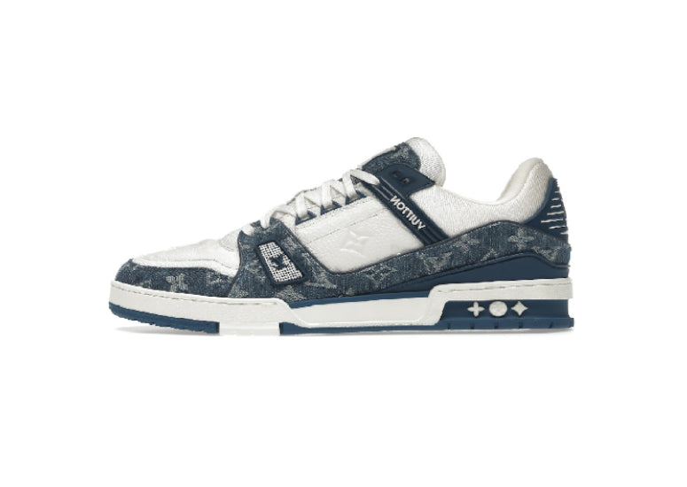 Louis Vuitton LV Trainer Monogram Denim White Blue